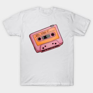 Colorful Mix Tape - Retro Cassette Tape Drawing T-Shirt